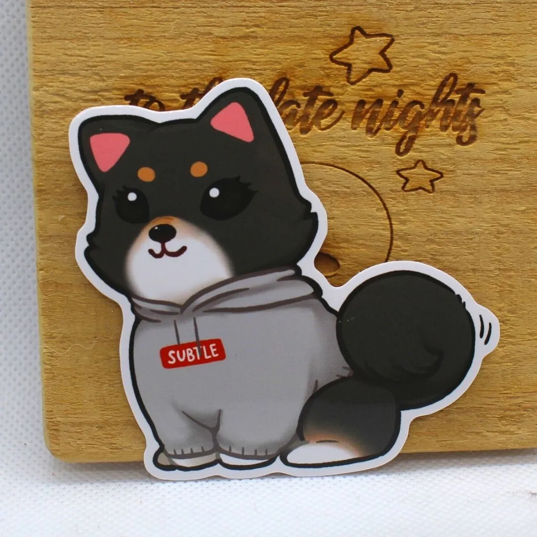 Subtle Box Logo Hoodie Sticker