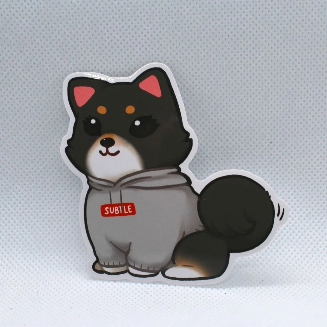 Subtle Box Logo Hoodie Sticker