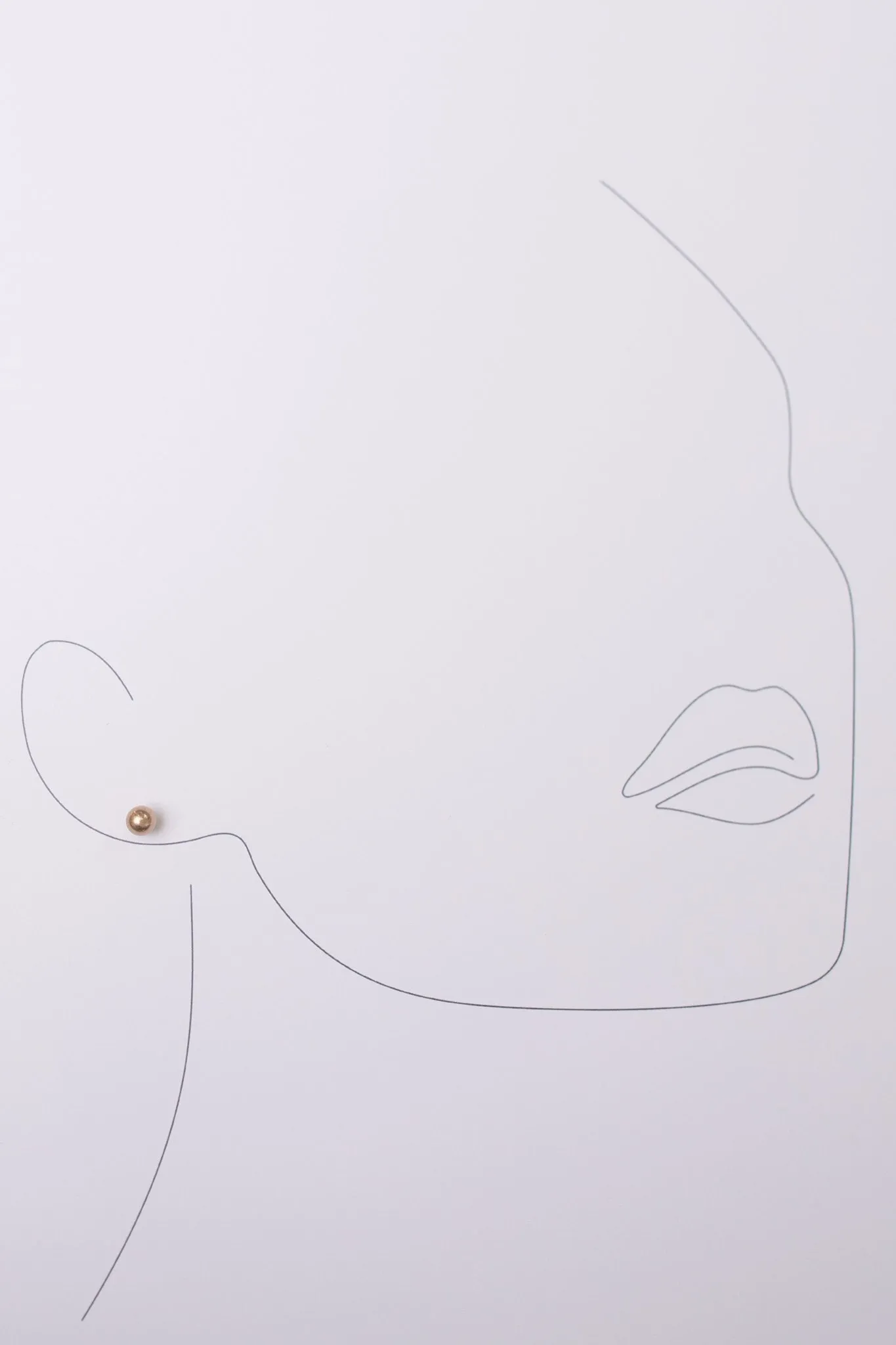 Subtle Holiday Feels Small Stud Earrings in Gold
