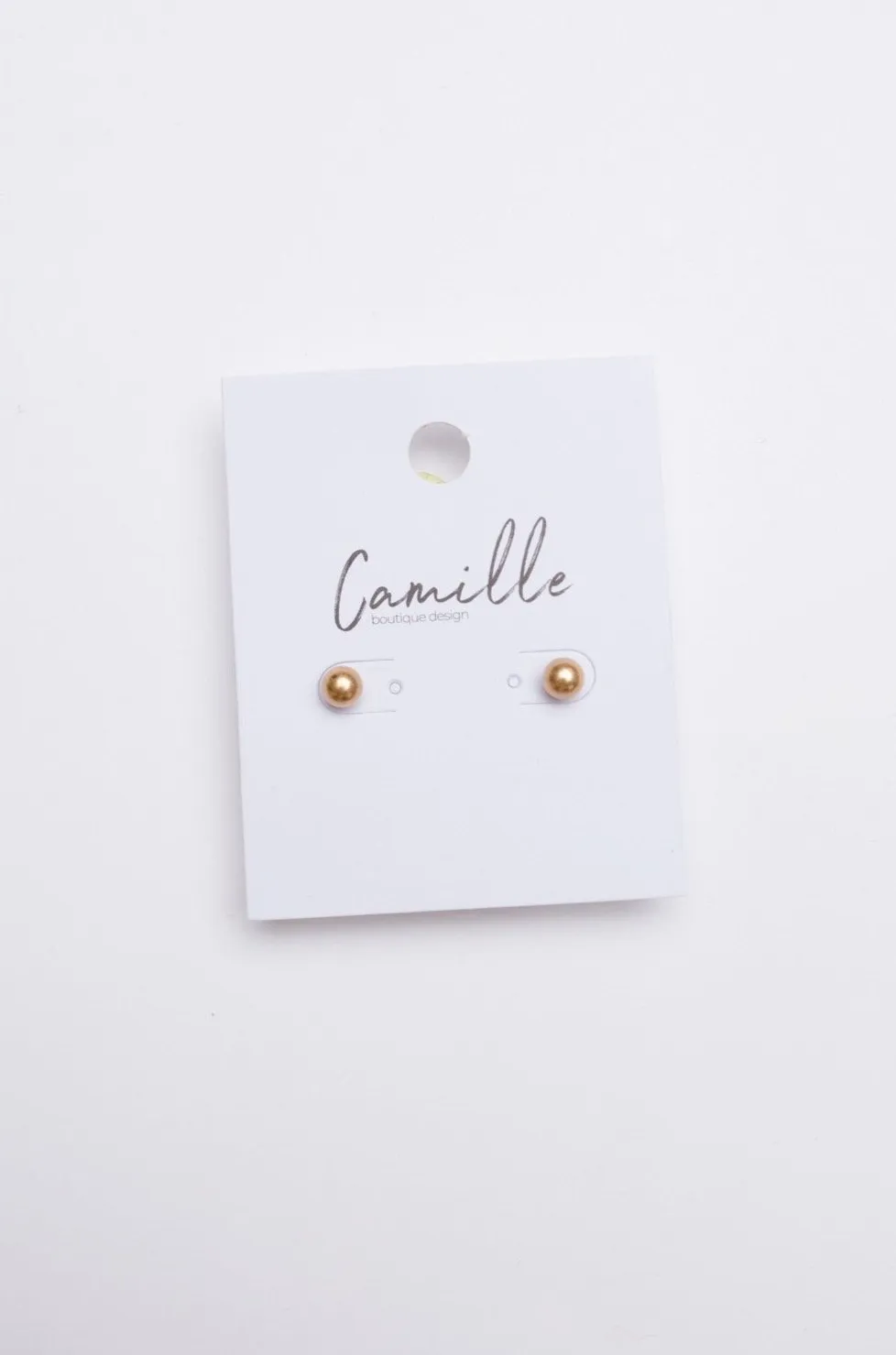 Subtle Holiday Feels Small Stud Earrings in Gold