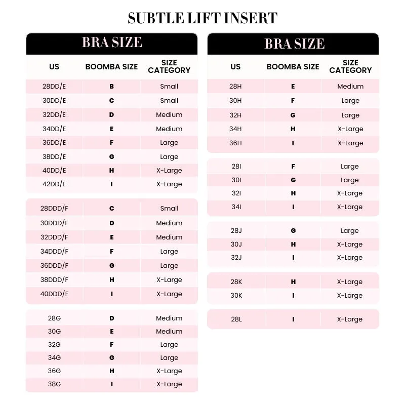 Subtle Lift Inserts