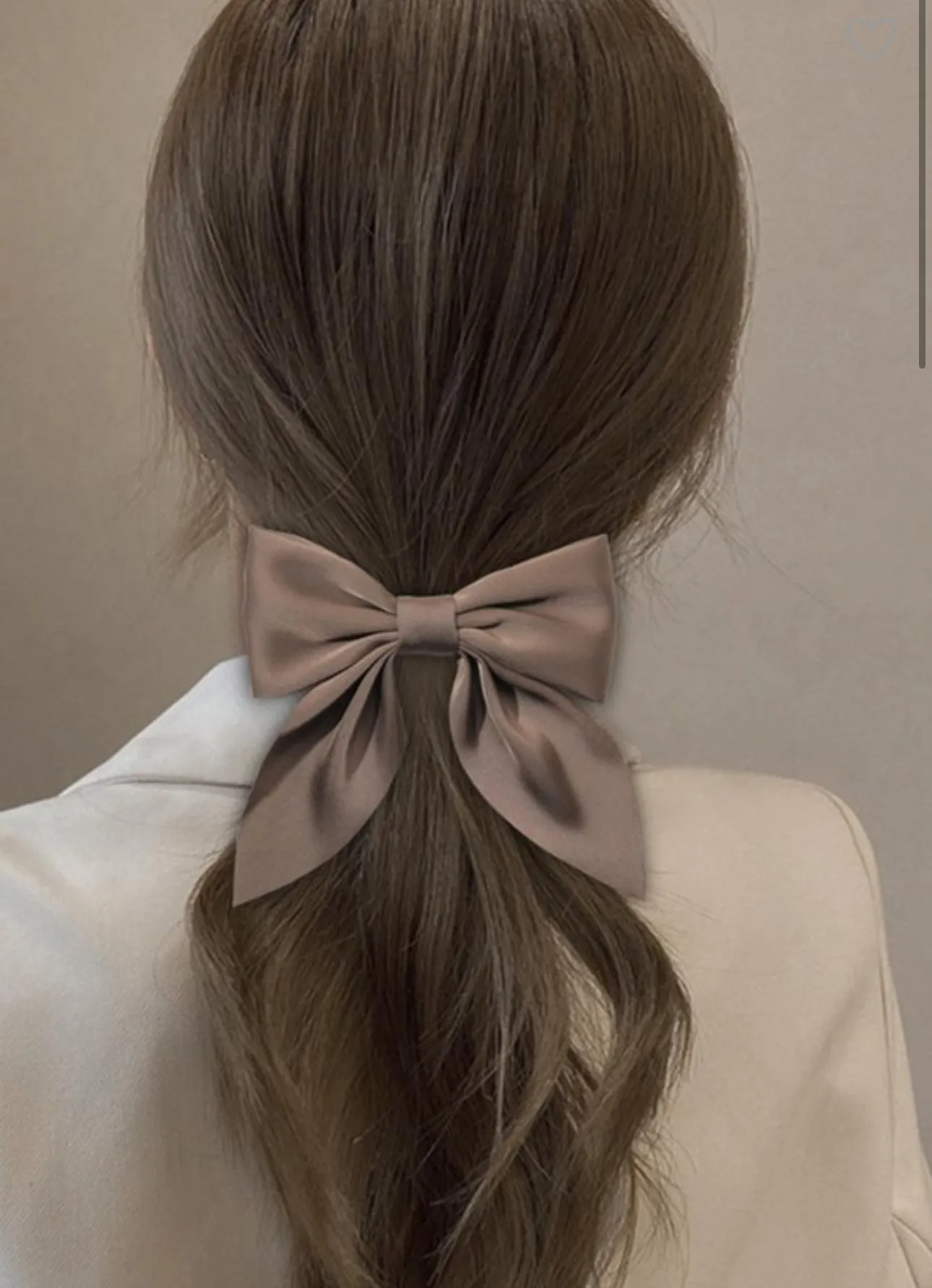 Subtle Satin Bow Hair Clip