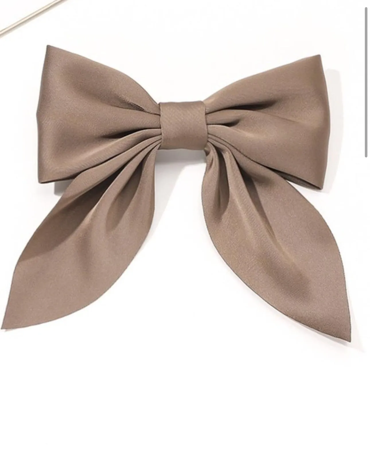 Subtle Satin Bow Hair Clip