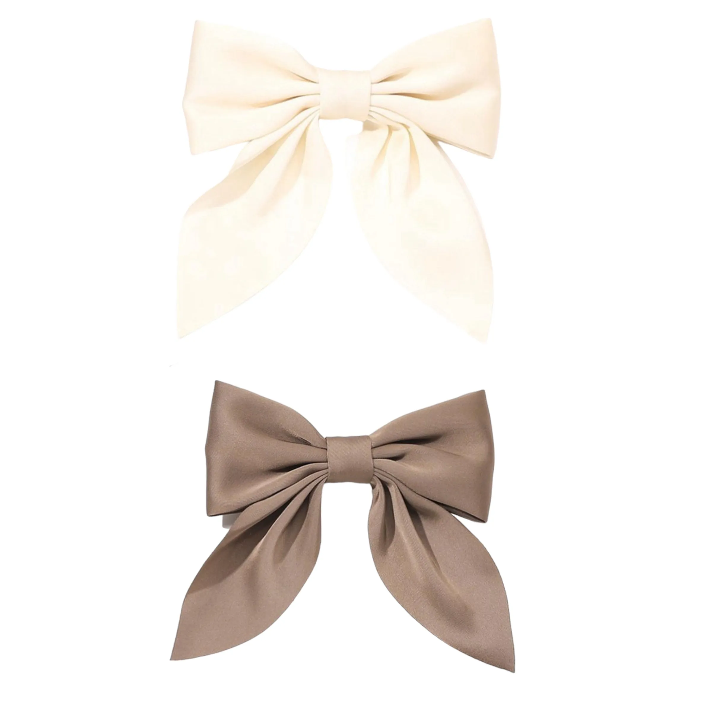 Subtle Satin Bow Hair Clip