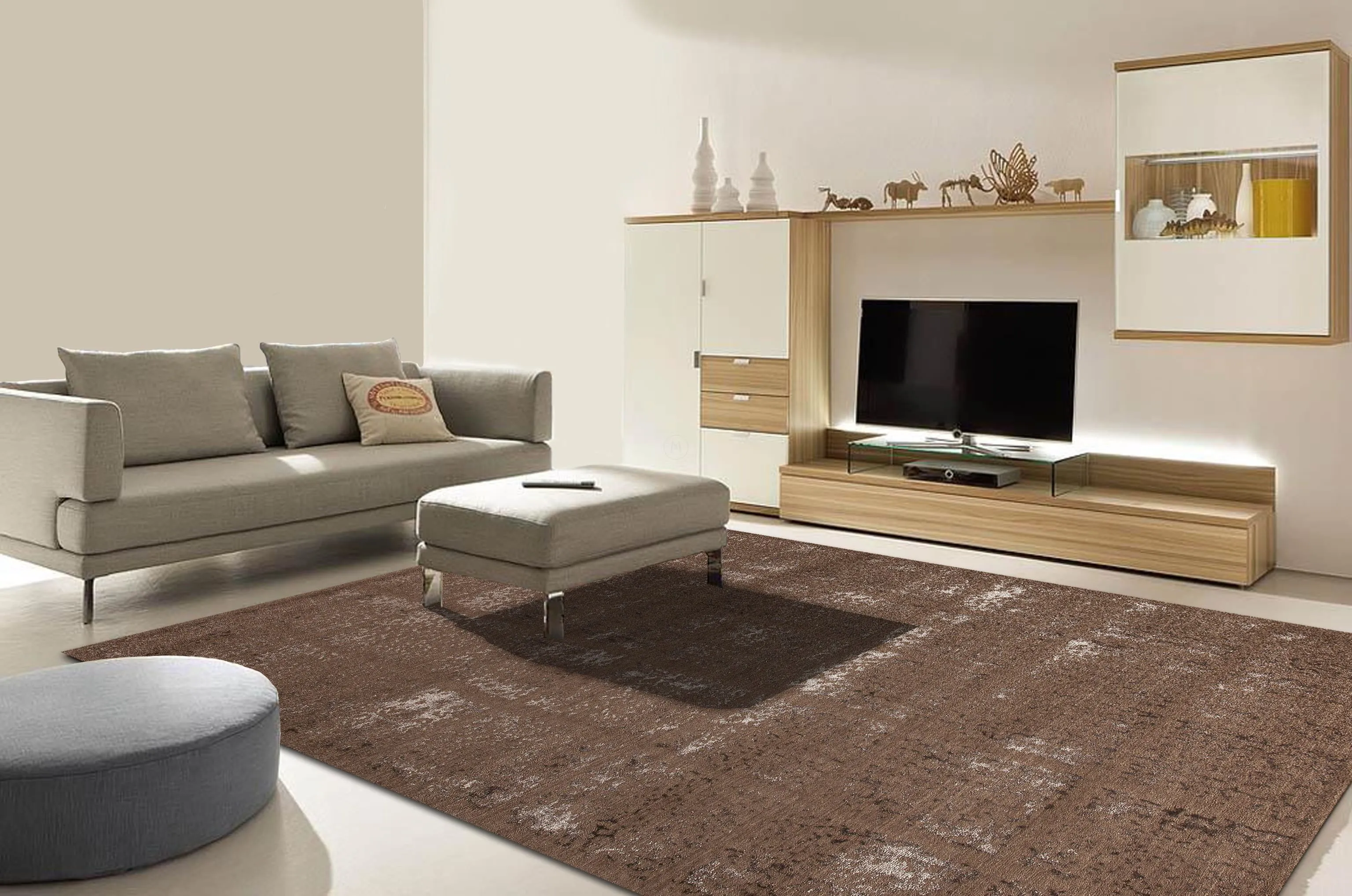 Subtle Squares Brown Sale
