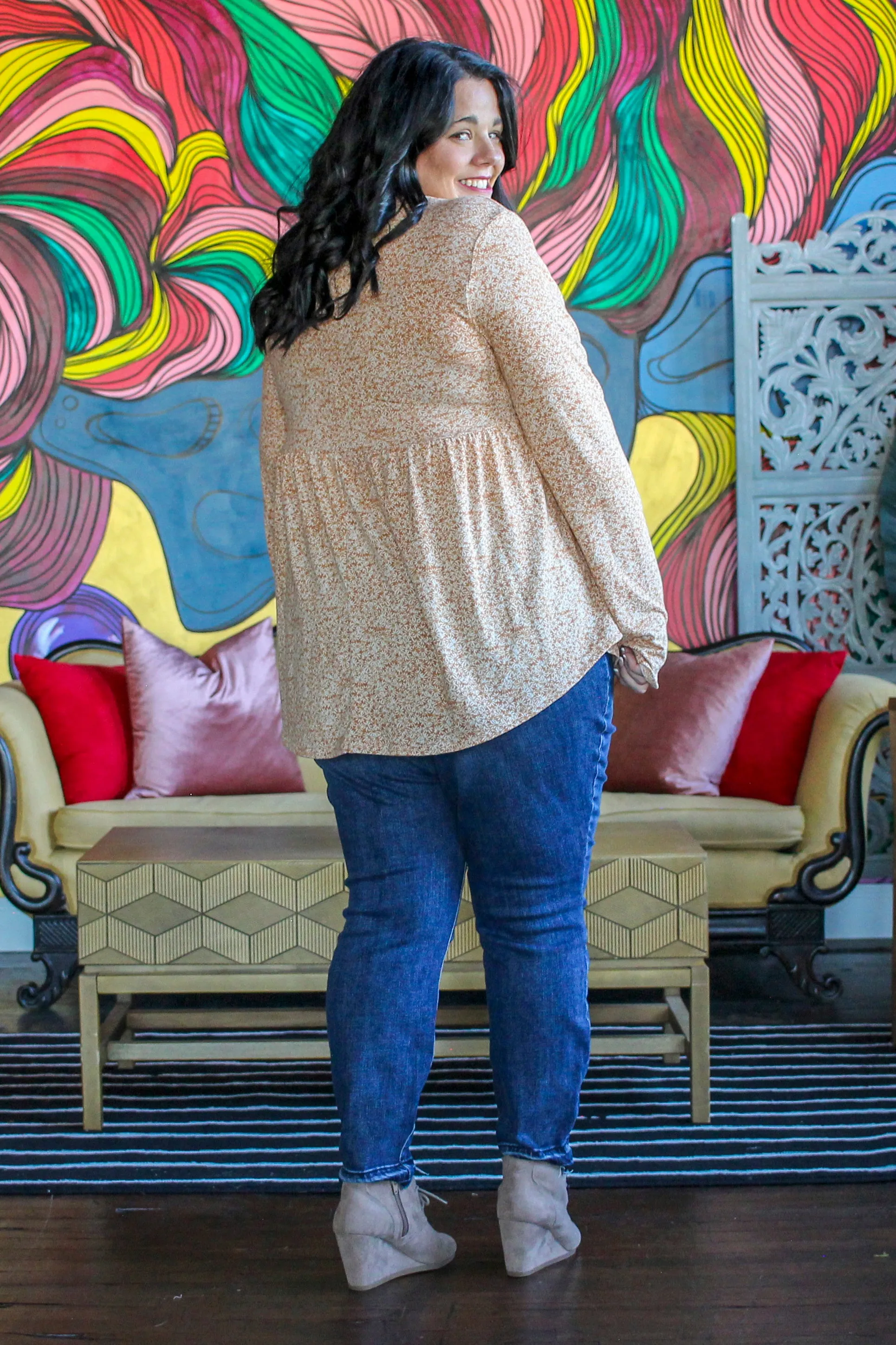 Subtle Sunshine Babydoll Top