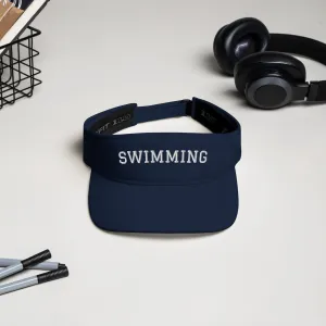 Swimming Embroidered Visor