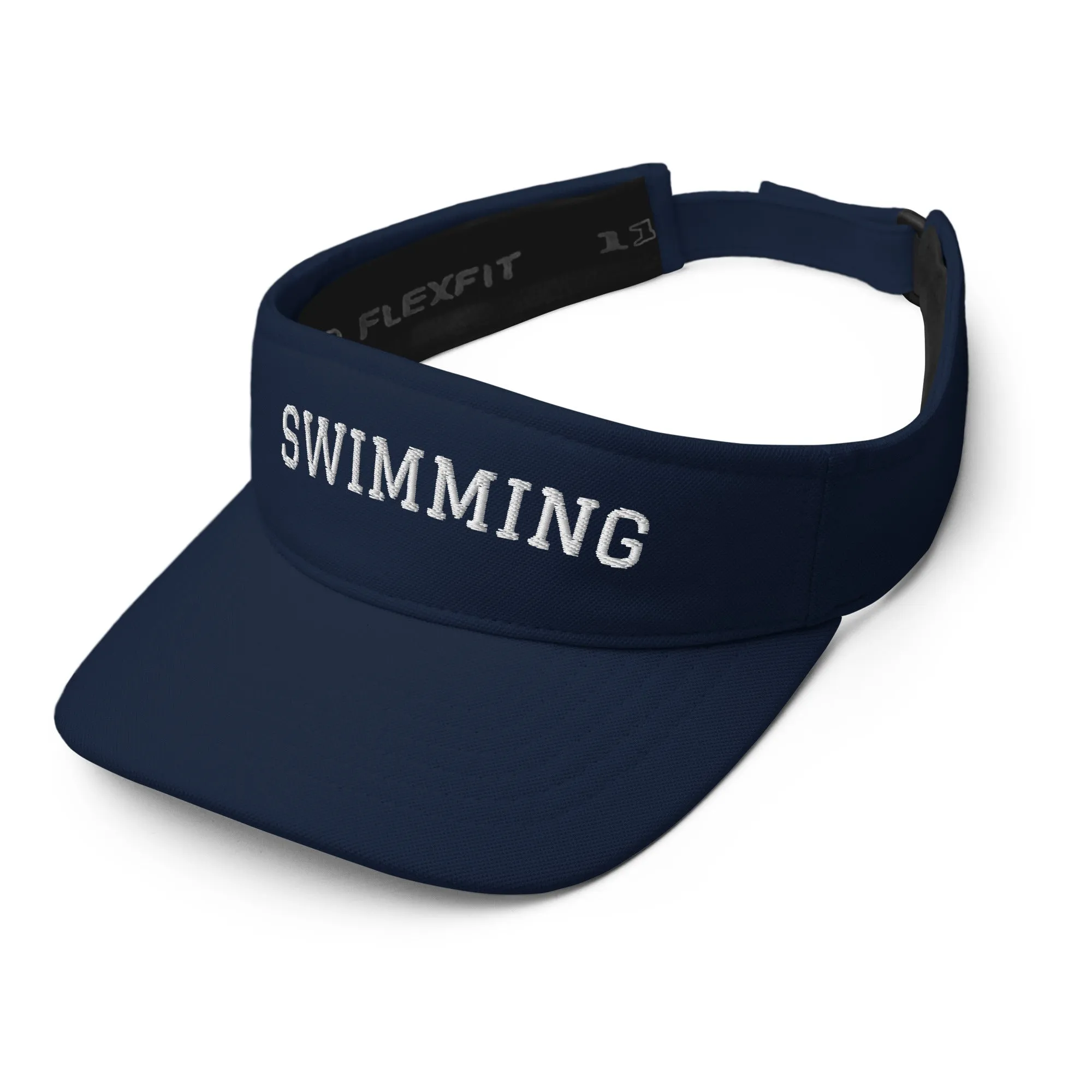 Swimming Embroidered Visor