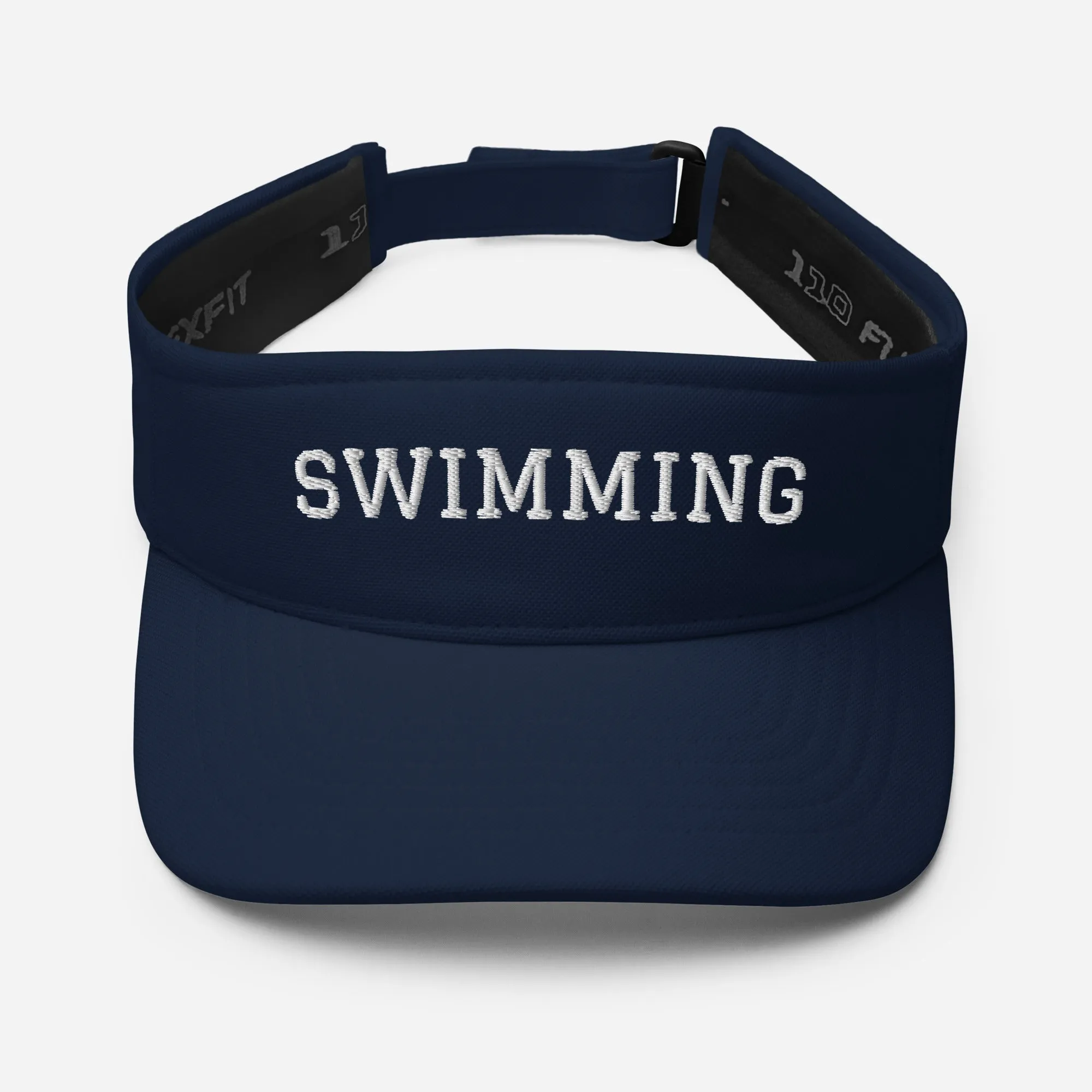 Swimming Embroidered Visor