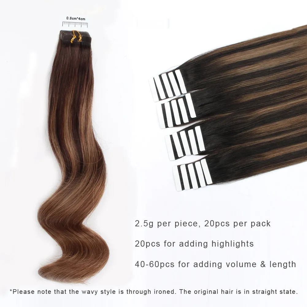 Tape In Hair Extension  B#2/#6-Only For Order Over $269