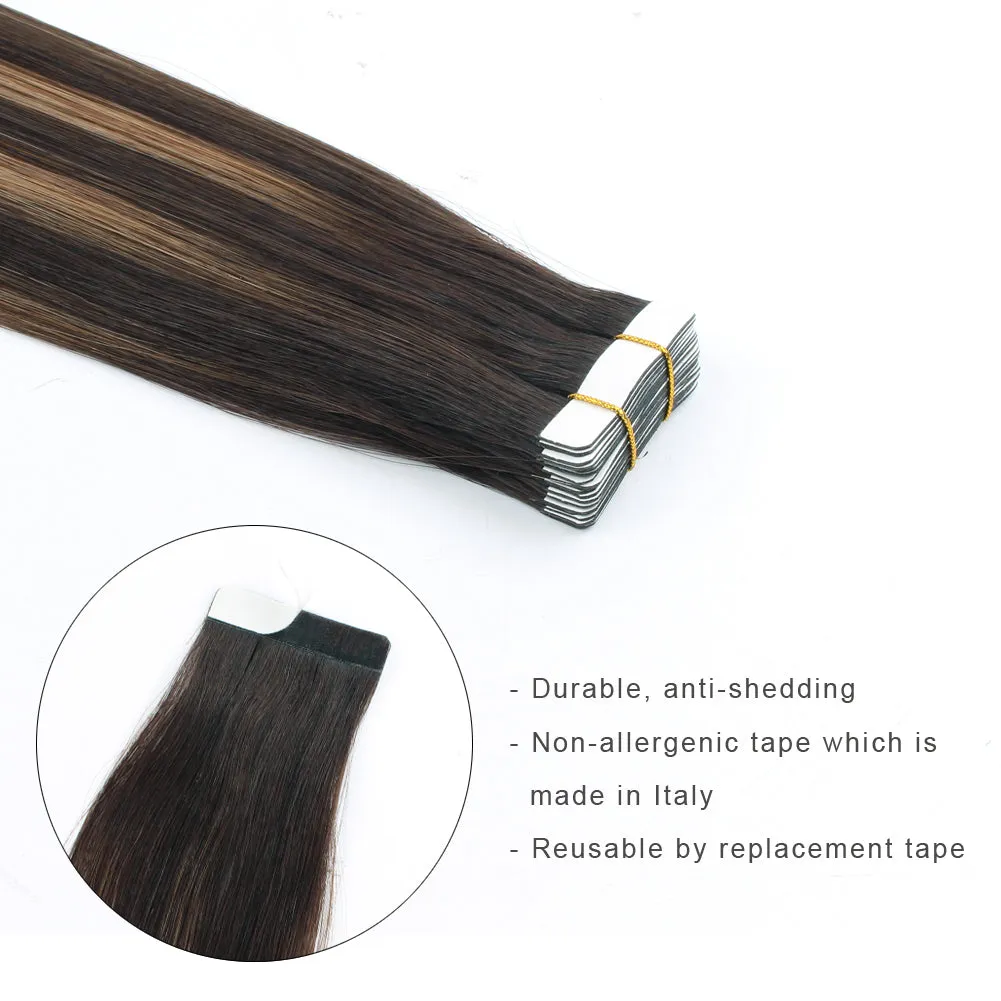 Tape In Hair Extension  B#2/#6-Only For Order Over $269