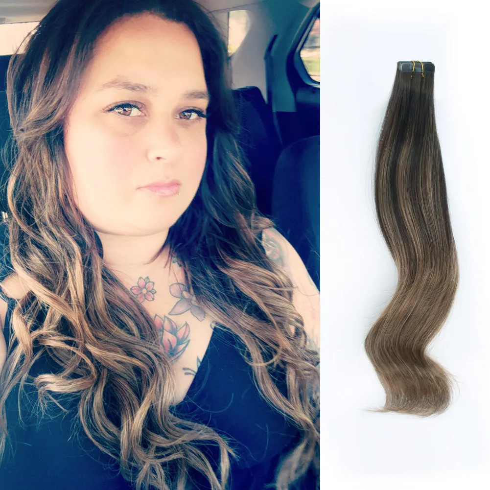 Tape In Hair Extension  B#2/#6-Only For Order Over $269