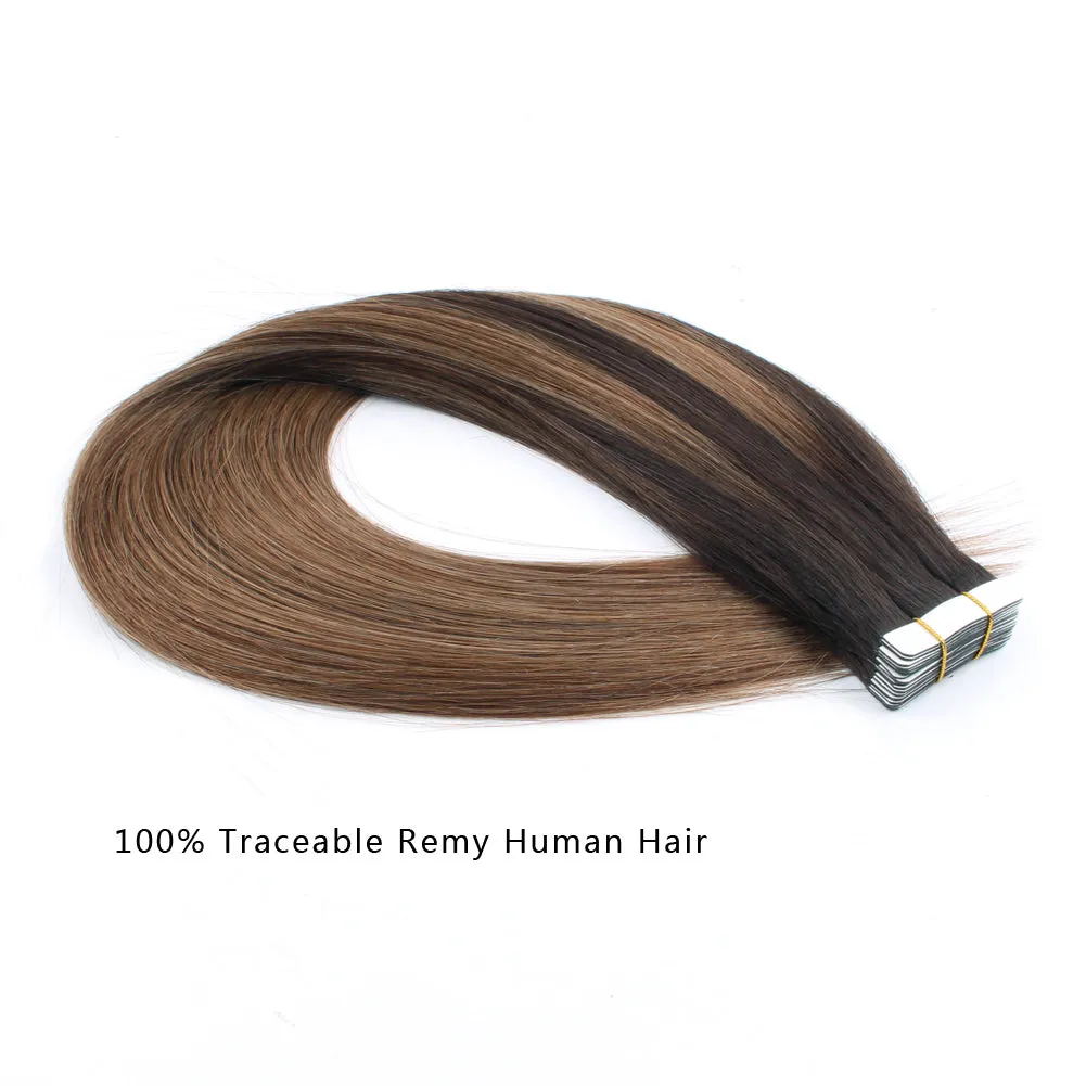 Tape In Hair Extension  B#2/#6-Only For Order Over $269