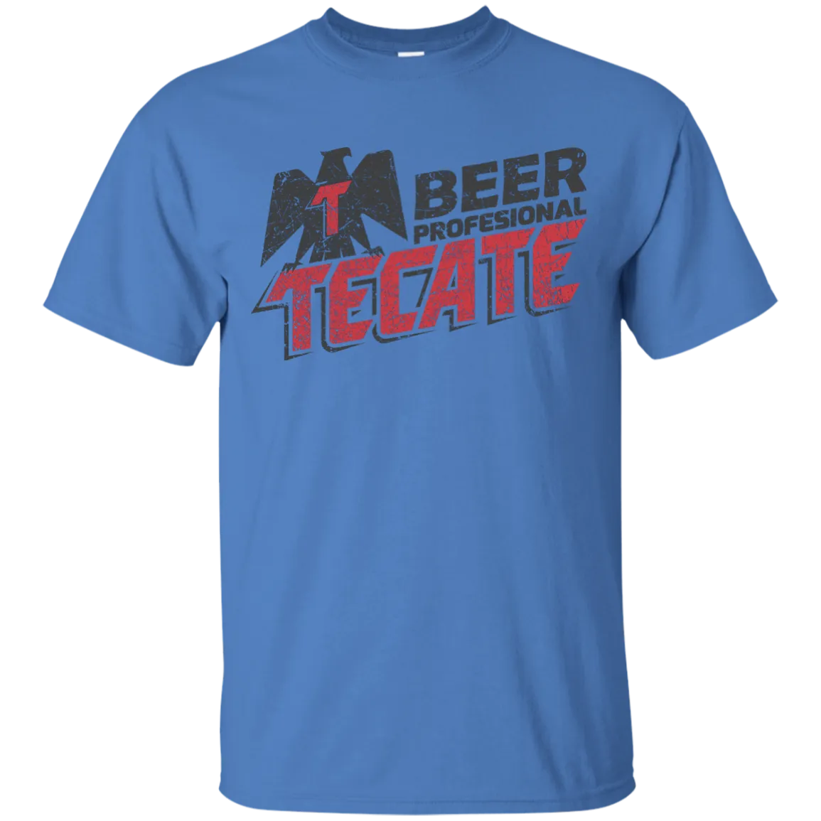 Tecate Beer T-Shirt Custom Designed Color Worn Label Pattern
