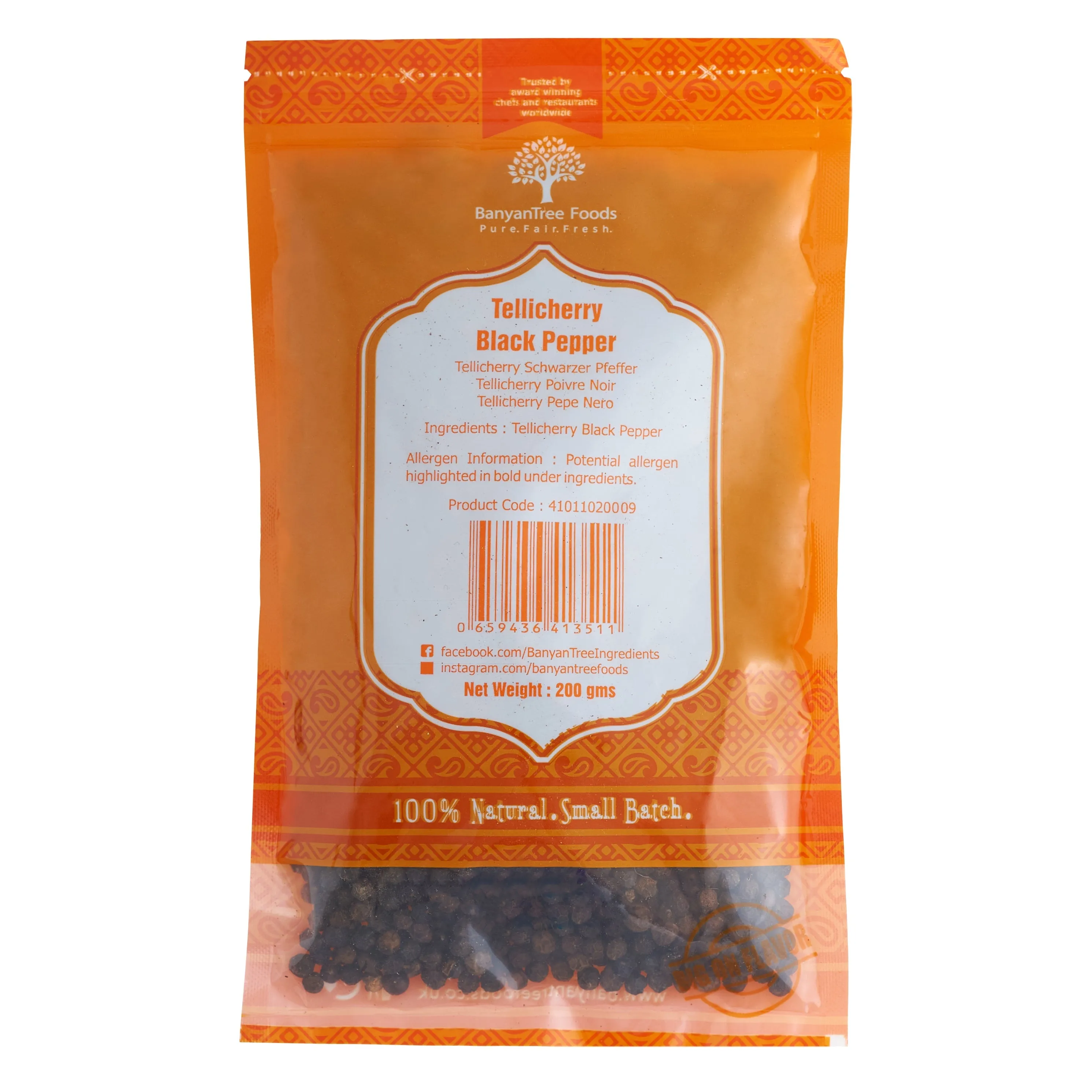 Tellicherry Black Pepper Whole