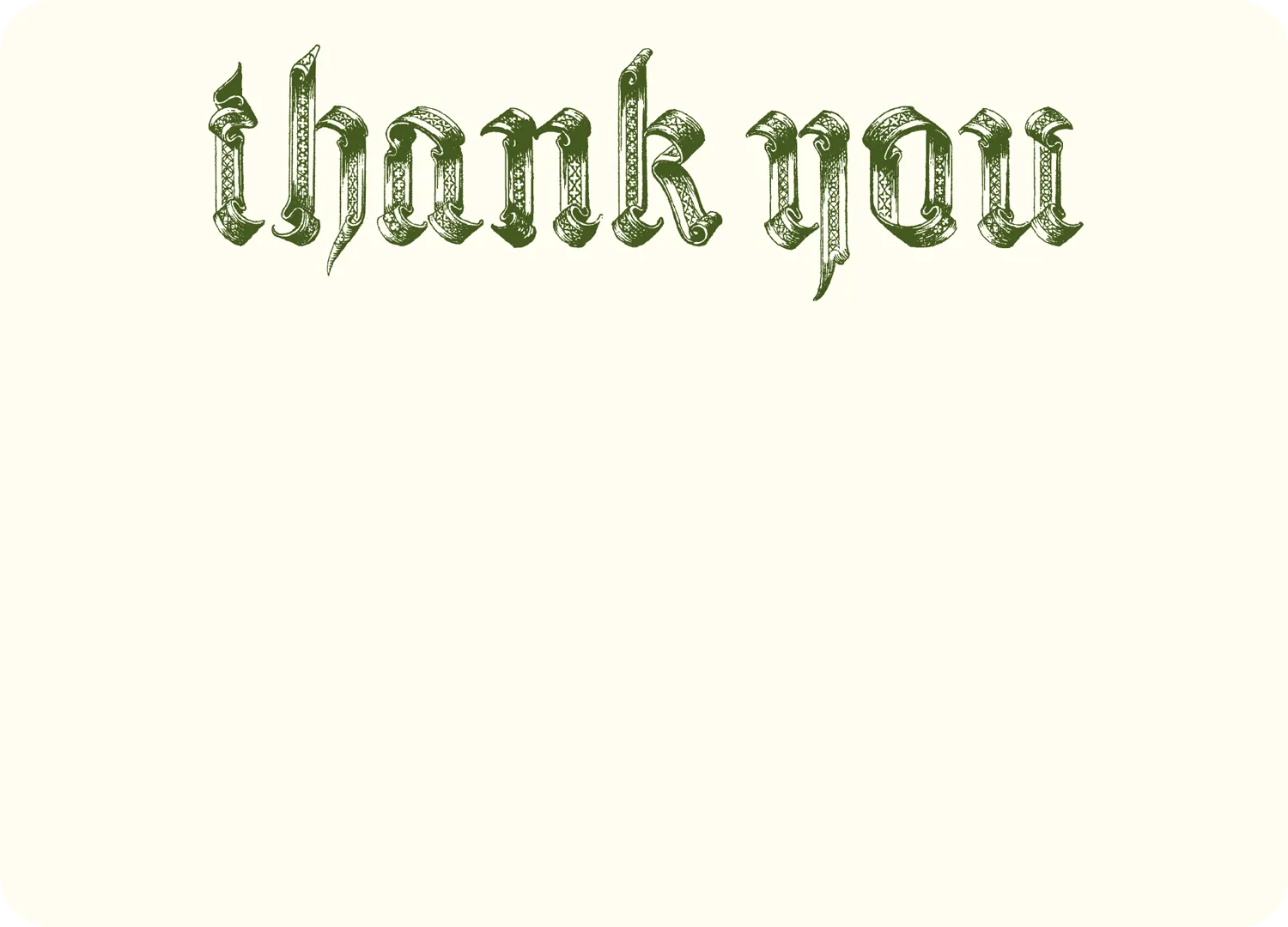 Thank You Renaissance A6 Notes