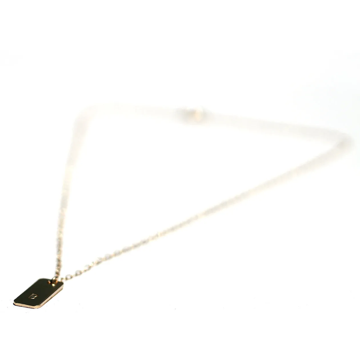 The Name Bar Necklace Custom Initial
