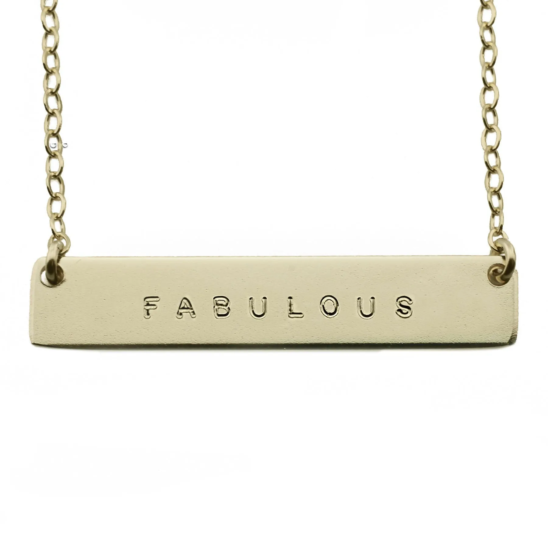 The Name Plate Necklace Fabulous