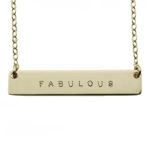 The Name Plate Necklace Fabulous