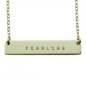 The Name Plate Necklace Fearless