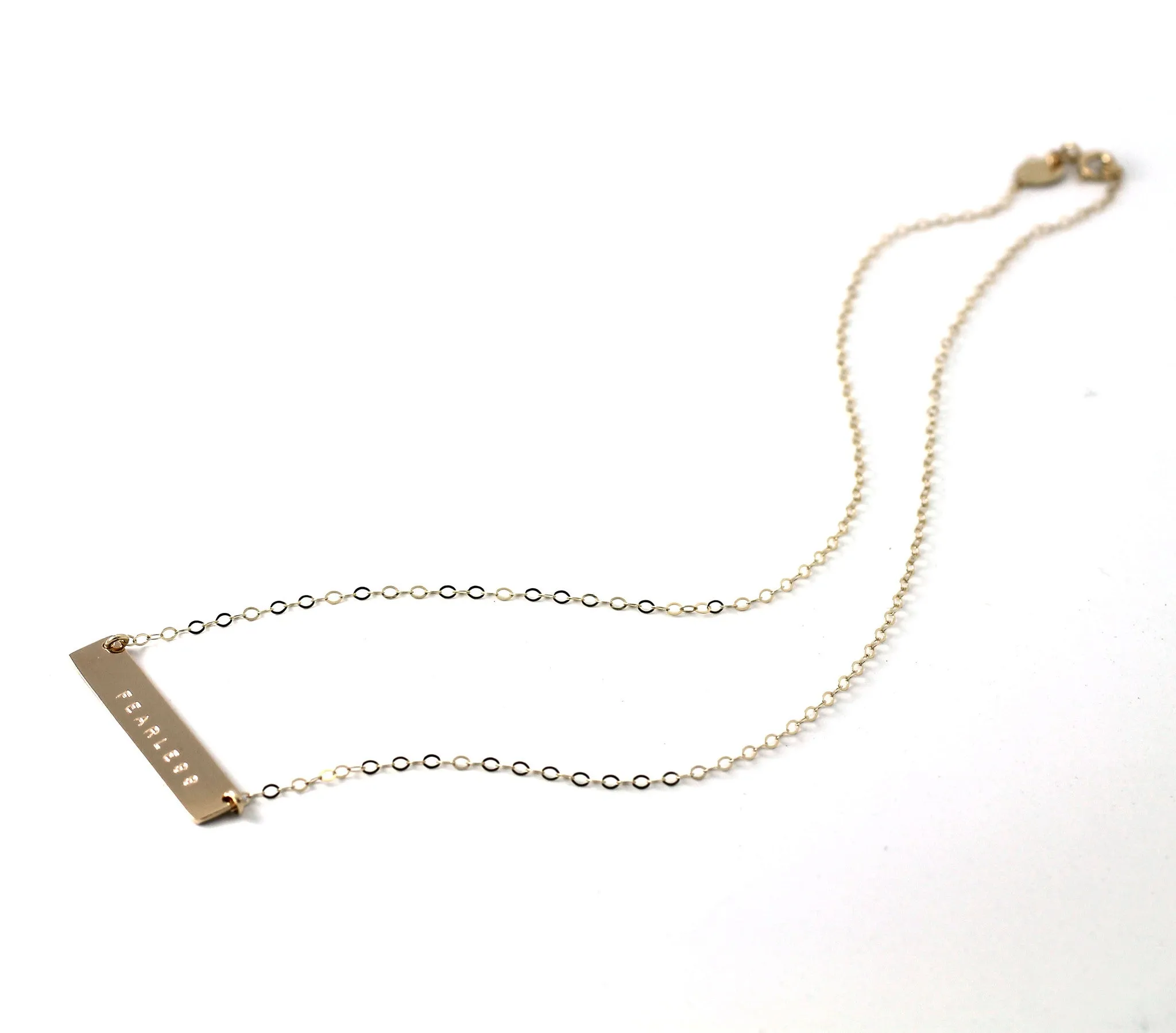 The Name Plate Necklace Fearless
