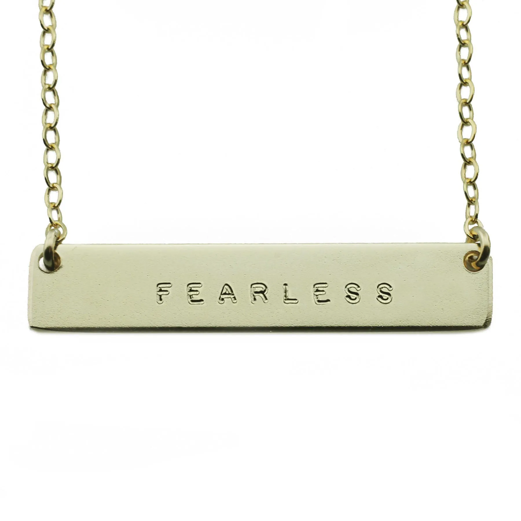 The Name Plate Necklace Fearless