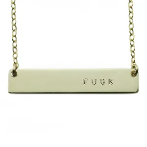 The Name Plate Necklace Fuck