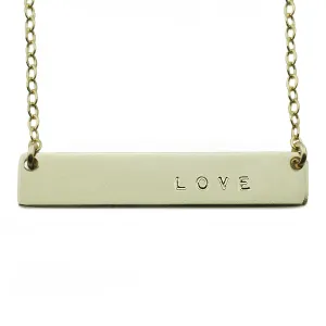 The Name Plate Necklace Love