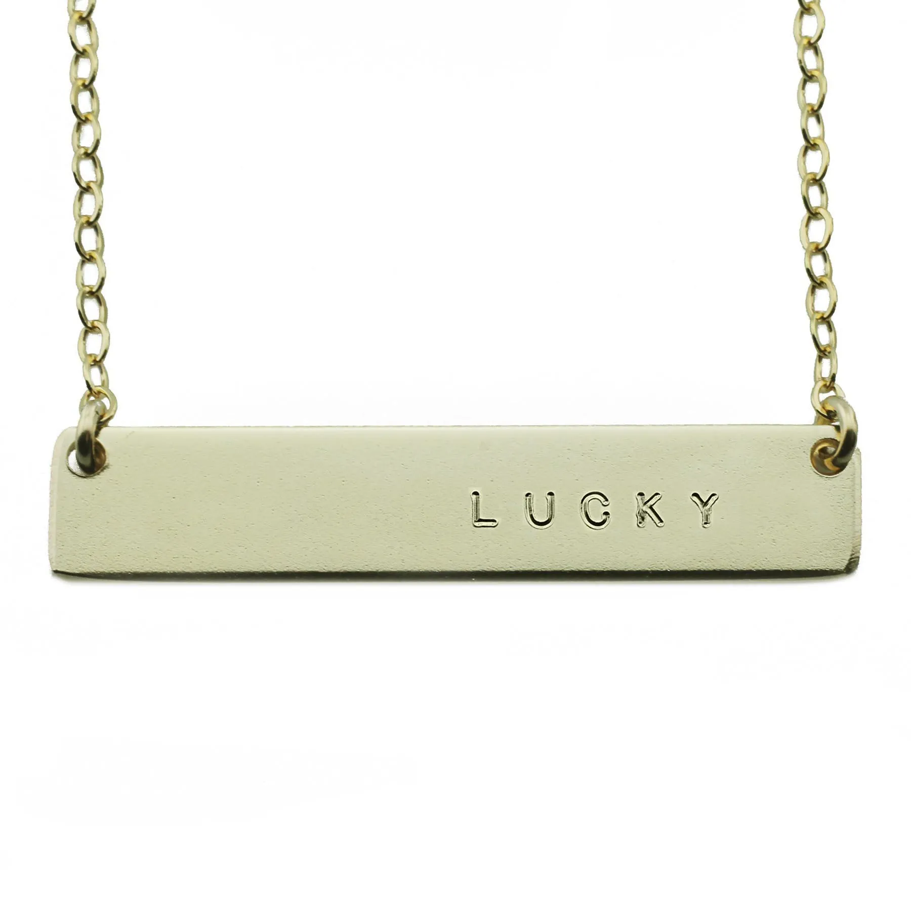 The Name Plate Necklace Lucky