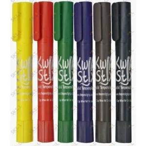 The Pencil Grip Kwik Stix Solid Tempera Paint Thin Stix Classic  - Set of 6