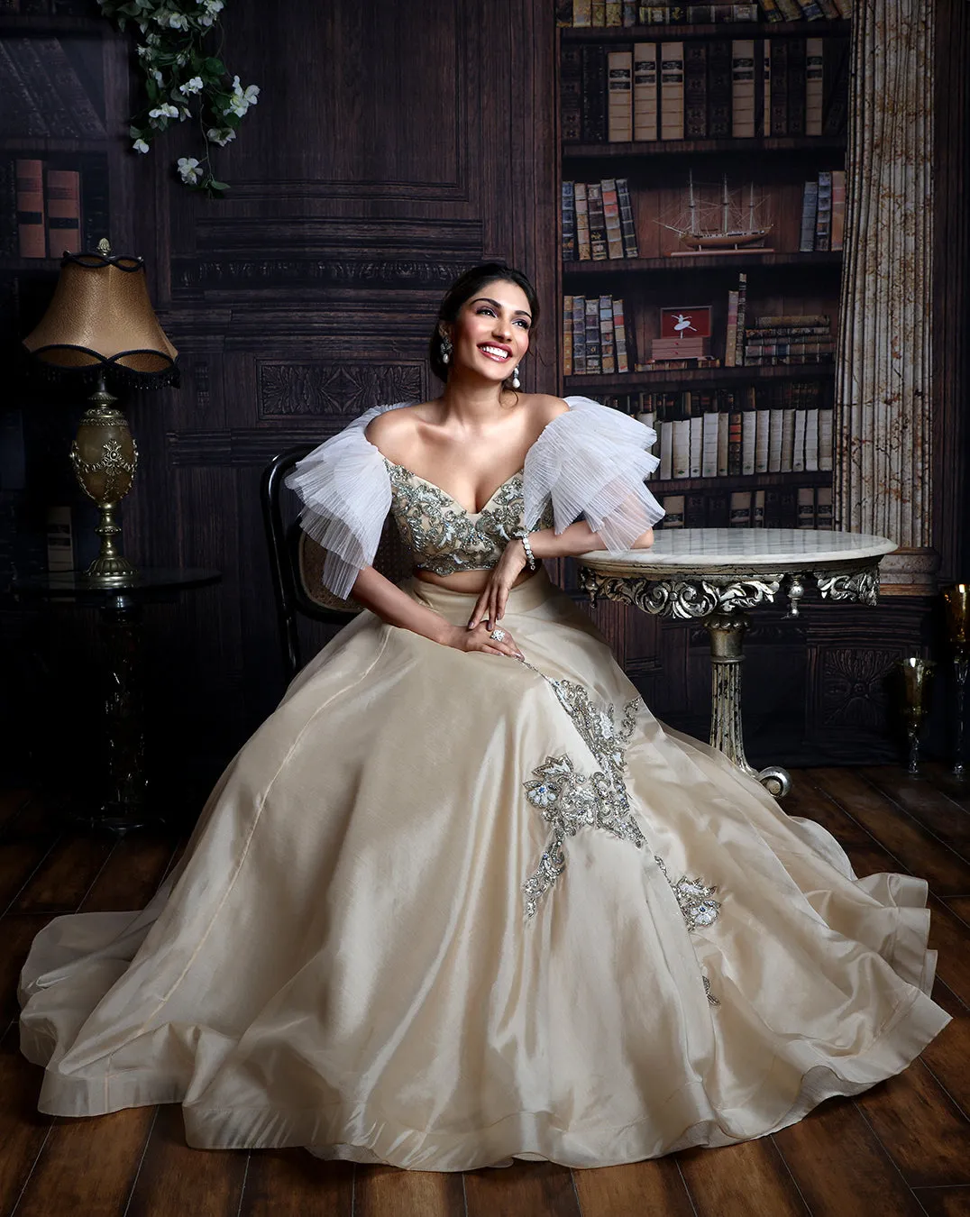 The Subtle Beige Lehenga