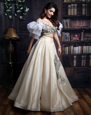 The Subtle Beige Lehenga