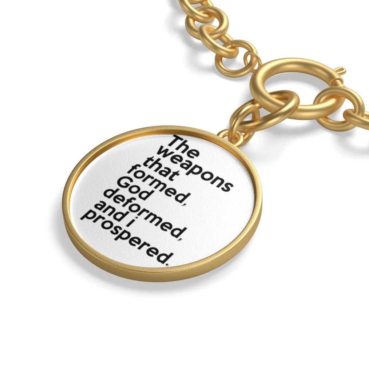 The Weapons That Formed ...sacred reminder Chunky Chain Bracelet