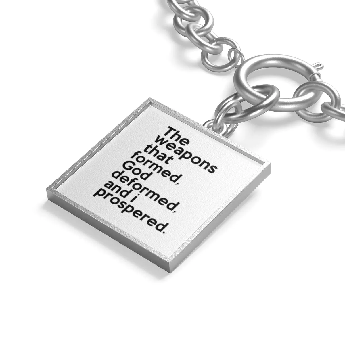 The Weapons That Formed ...sacred reminder Chunky Chain Bracelet