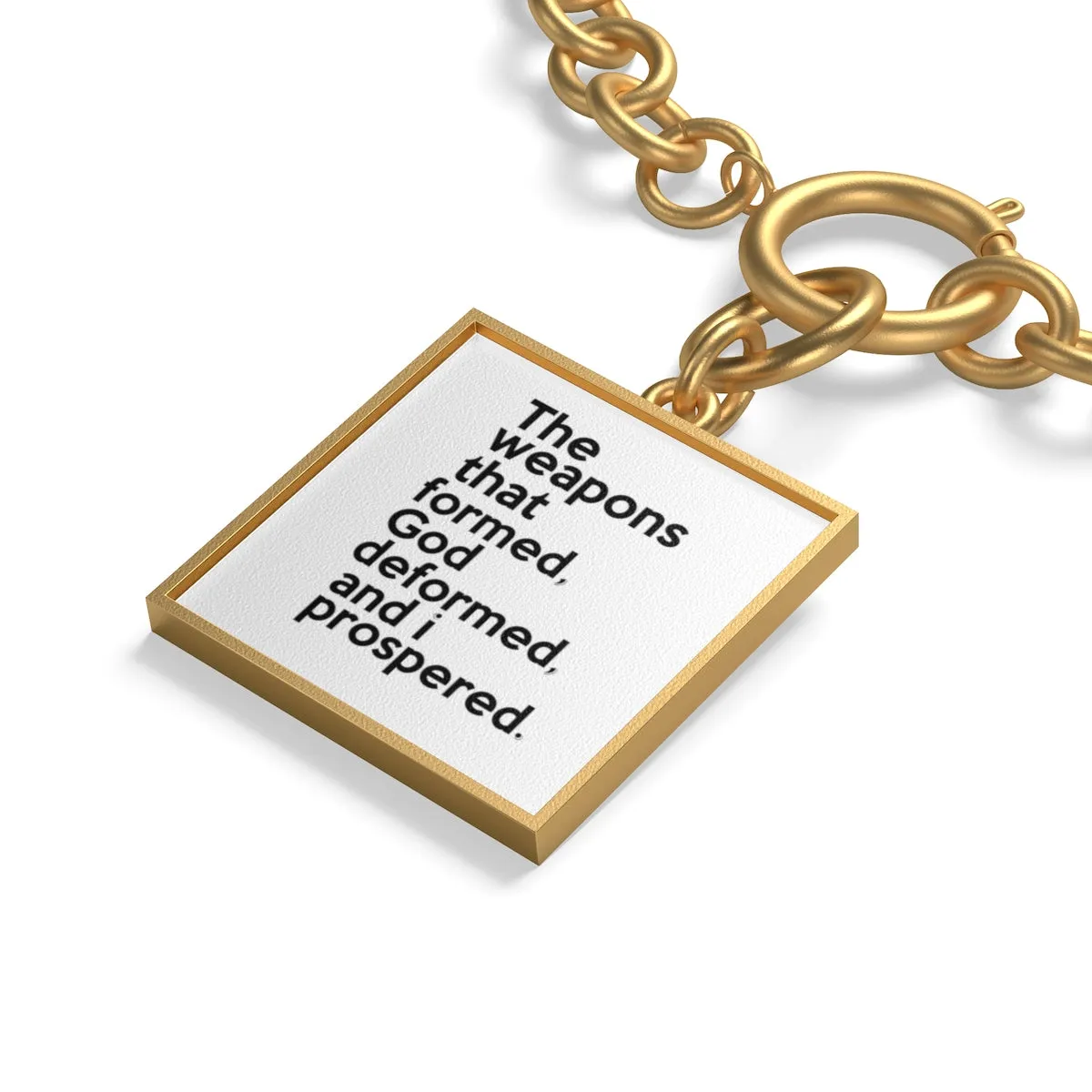 The Weapons That Formed ...sacred reminder Chunky Chain Bracelet