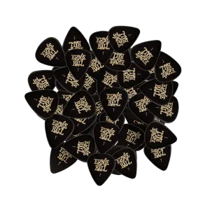 Thin Black Cellulose Picks, bag of 144