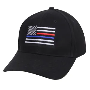 Thin Blue Line & Red Line Low Profile Flag Cap
