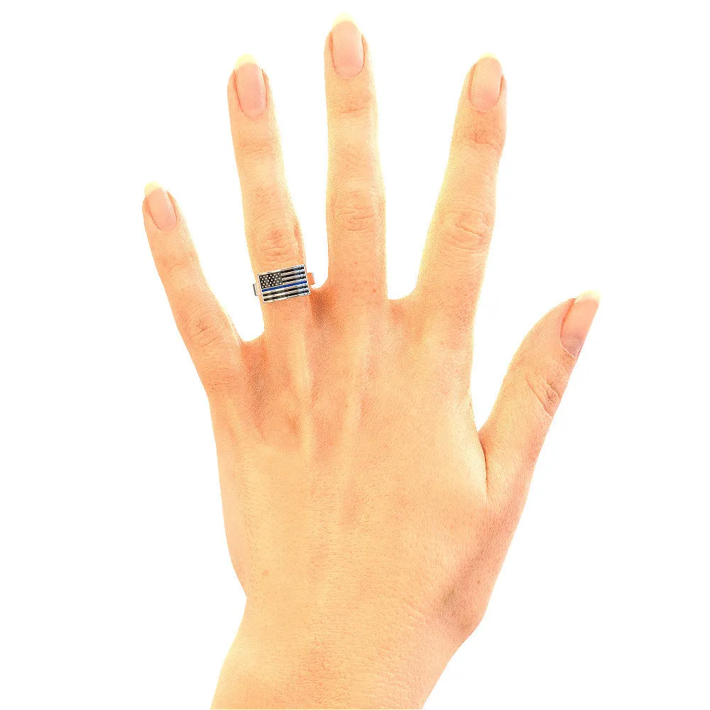 Thin Blue Line Ring