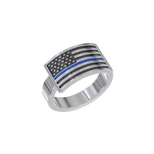 Thin Blue Line Ring
