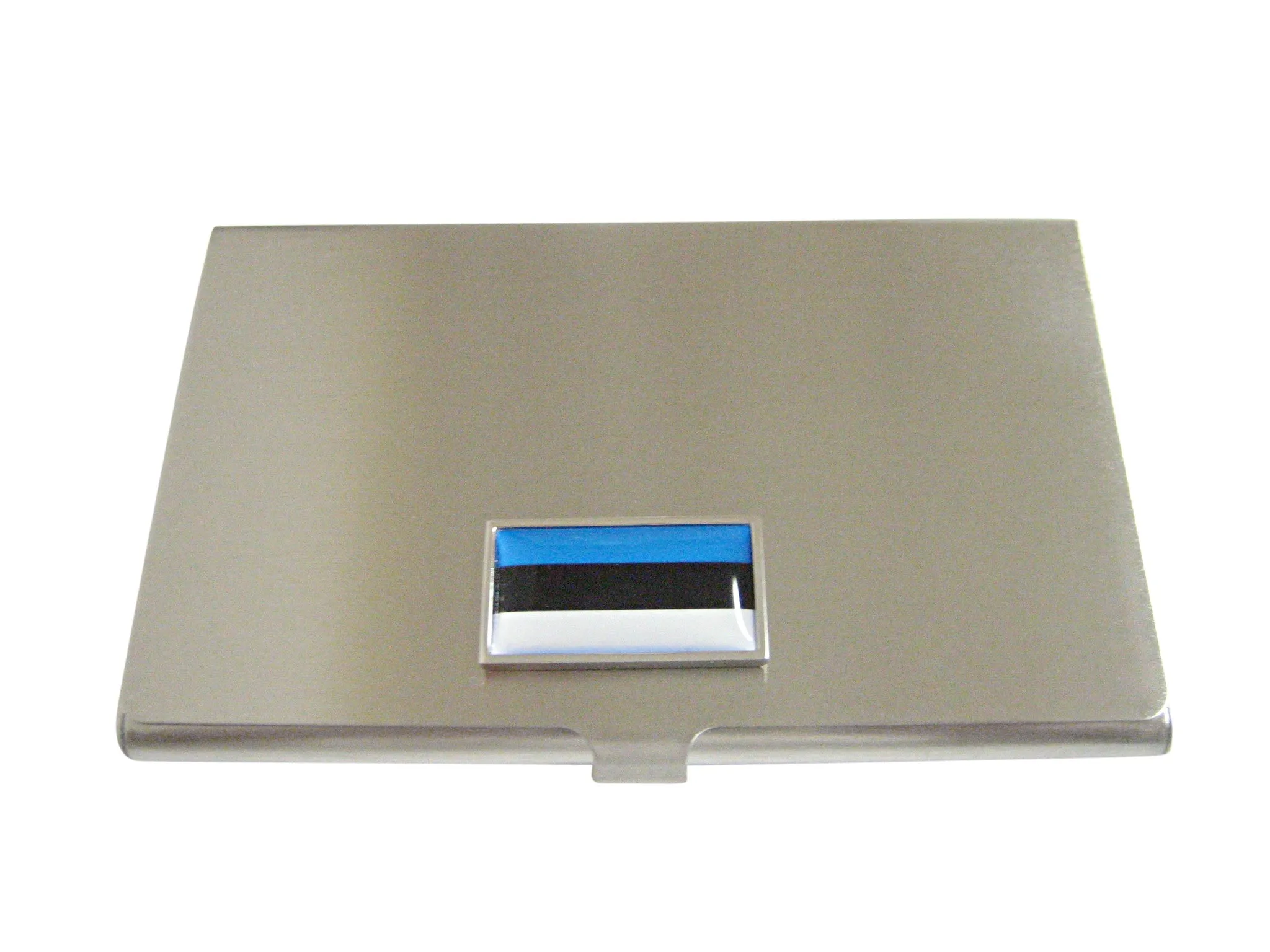 Thin Bordered Estonia Flag Business Card Holder