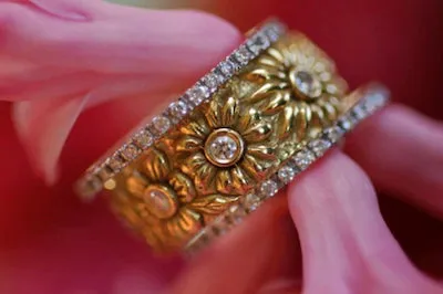 Thin Diamond Stacking Band