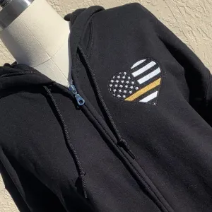 Thin Gold Line Dispatcher Hoodie