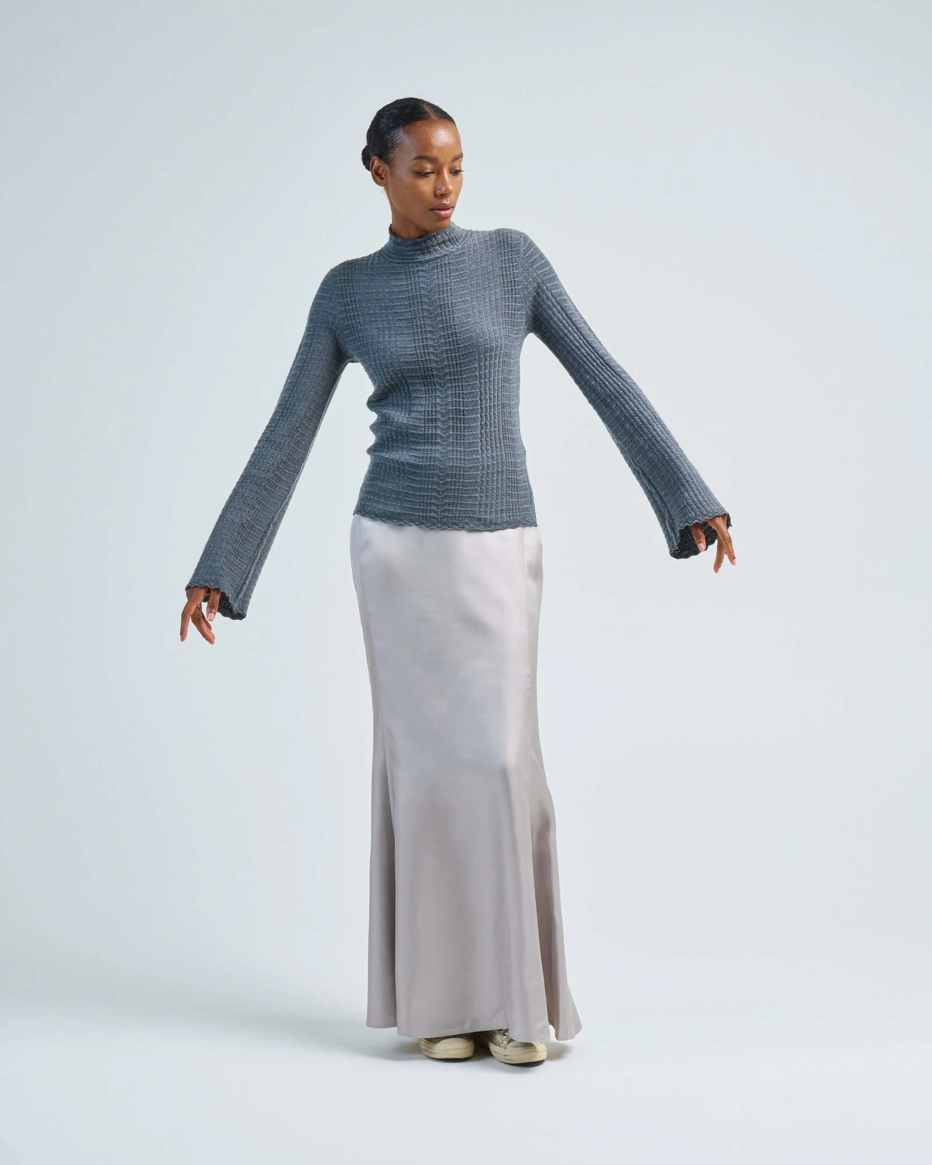 thin lace turtleneck