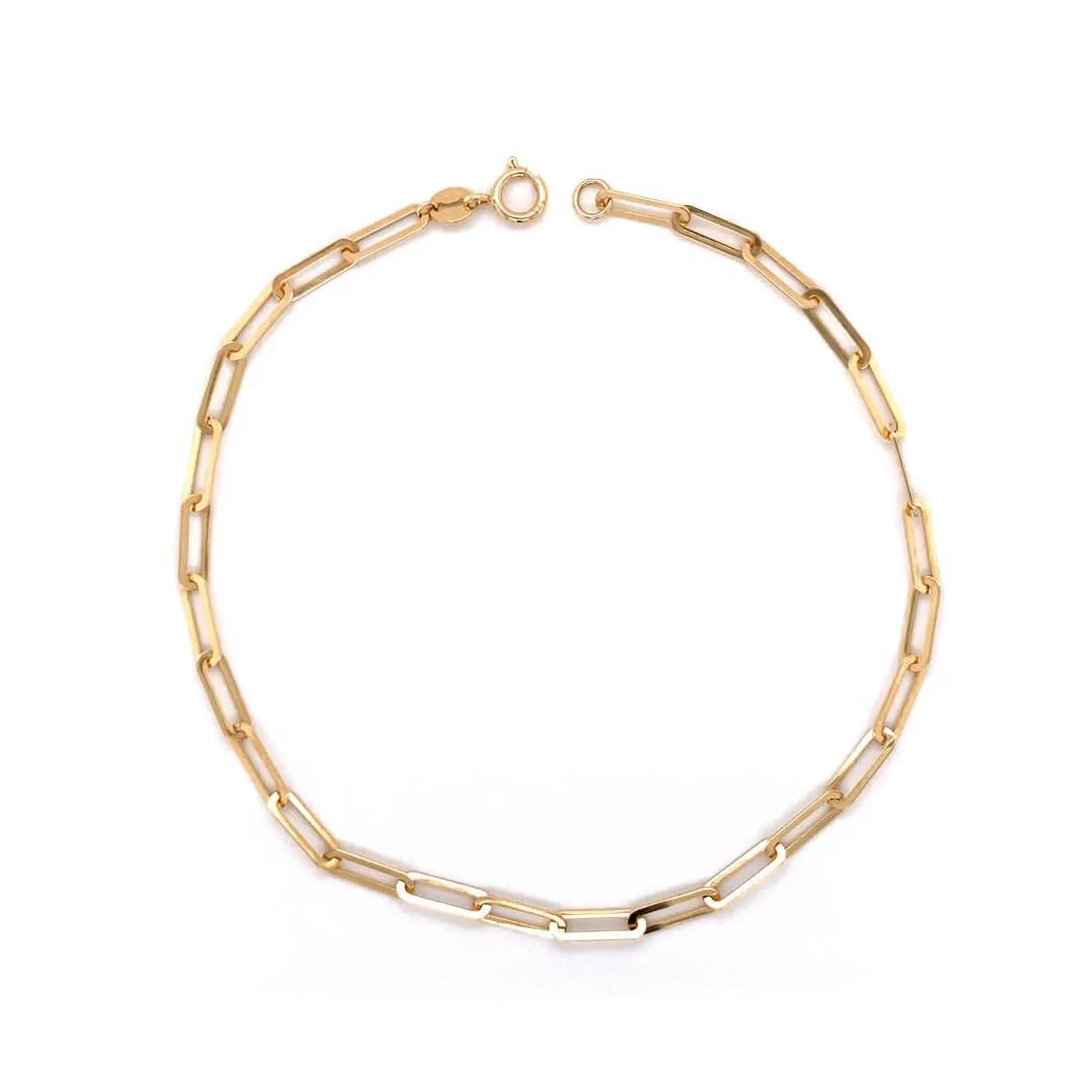 Thin Paperclip Bracelet