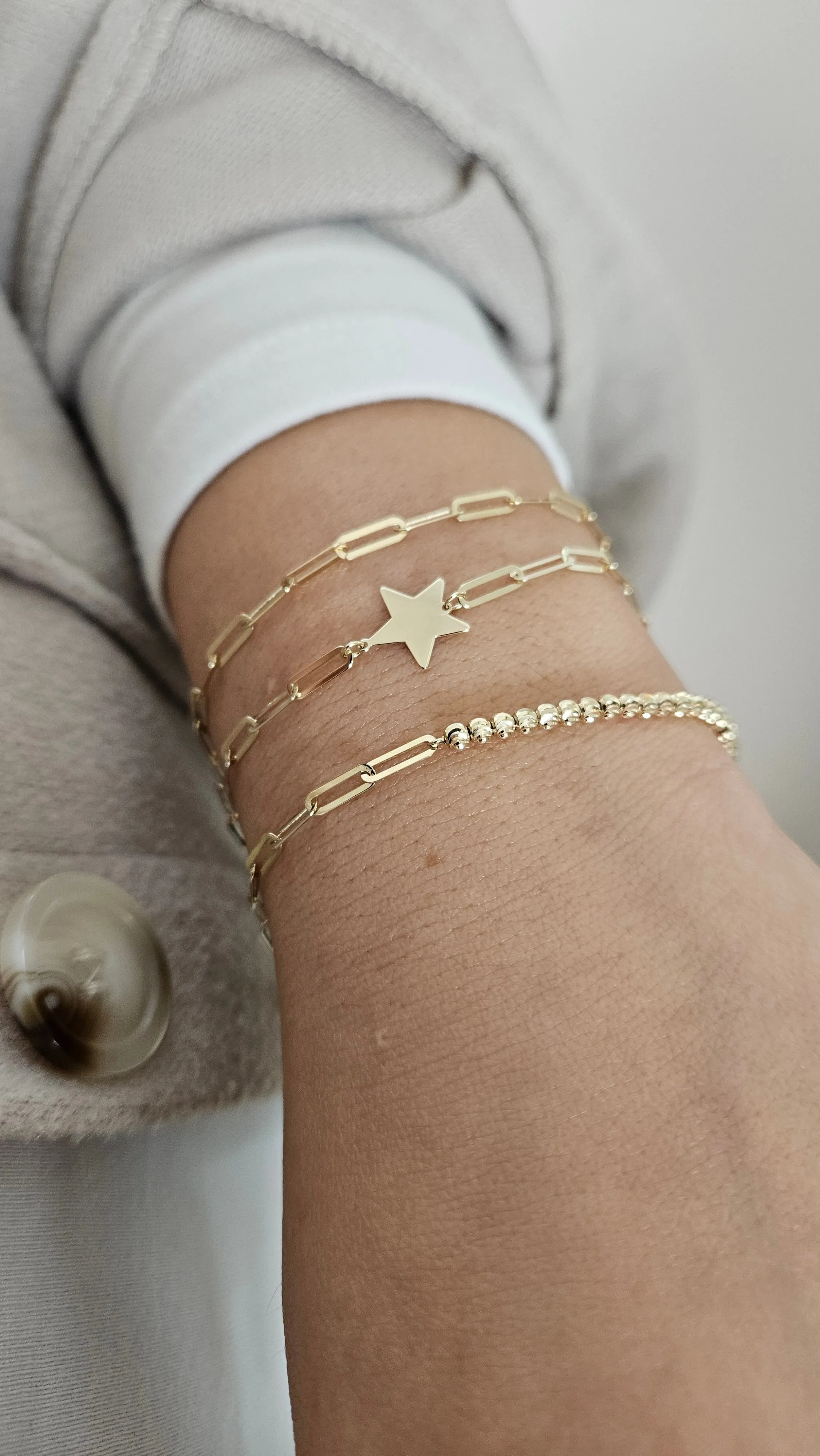 Thin Paperclip Bracelet