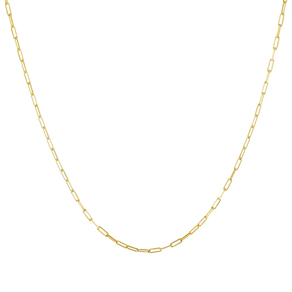 Thin Paperclip Necklace