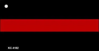 Thin Red Line Key Chain