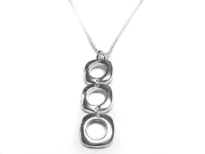 Three Linked Charm Necklace