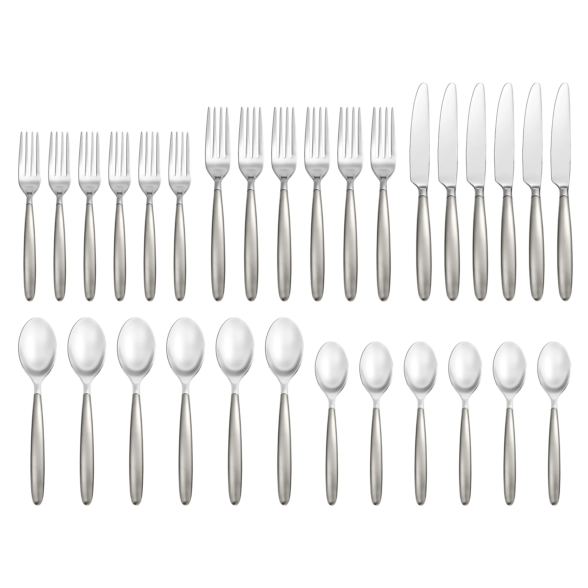 Tidal Frosted 30-Piece Flatware Set