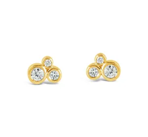 Tiny Circle of Love Studs